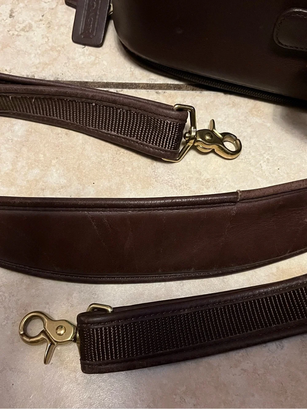 Coach Vintage Mahogany Travel Twill Case